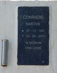 CONRADIE Marthie 1951-2011