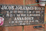 BOSCH Jacob Johannes 1920-2000 :: BOSCH Anna 1928-2011