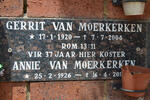 MOERKERKEN Gerrit, van 1920-2004 & Annie 1926-201?