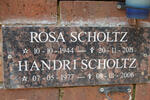 SCHOLTZ Rosa 1944-2011 :: SCHOLTZ Handri 1977-2006