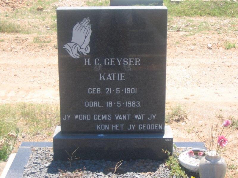 GEYSER H.C. 1901-1983