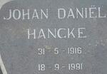 HANCKE Johan Daniel 1916-1991