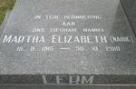 LERM Martha Elizabeth nee NAUDE 1915-2010