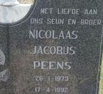 PEENS Nicolaas Jacobus 1973-1992