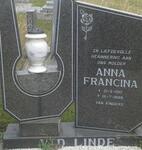 LINDE Anna Francina, v.d. 1910-1999