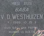 WESTHUIZEN Baba, v. d. 1988-1988