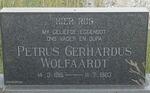 WOLFAARDT Petrus Gerhardus 1915-1983
