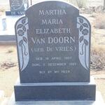 DOORN Martha Maria Elizabeth, van nee DE VRIES 1907-1985