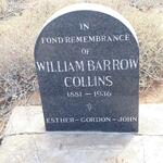 COLLINS William Barrow 1881-1936