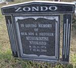 ZONDO Mthokozisi Ntokozo 1974-2008