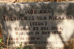 NIEKERK Adriaan Theodorus, van 1884-1956