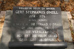 O'NEILL Gert Stephanus 1958-1979
