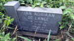 LANGE Jan Adriaan, de 1931-1985