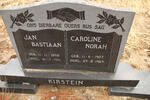 KIRSTEIN Jan Bastiaan 1898-1971 & Caroline Norah 1907-1969