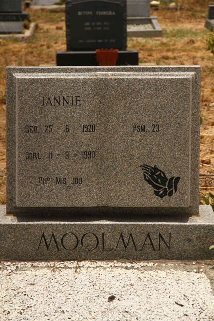MOOLMAN Jannie 1920-1990