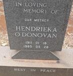 O'DONOVAN Hendrieka 1911-1985