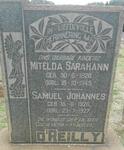O'REILLY Samuel Johannes 1926-1927 & Mitelda Sarahann 1928-1945
