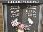 LIEBENBERG David 1948-2002 & Louisa 1950-2013