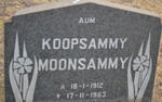 MOONSAMMY Koopsammy 1912-1963
