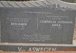 ASWEGEN Benjamin, van 1911-1983 & Cornelia Johanna Anna 1909-