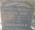 OOSTHUIZEN Nicolaas Frans 1901-1963 & Dorothy DE VILLIERS 1892-1988