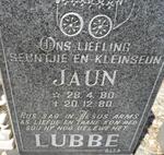LUBBE Jaun 1980-1980