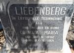 LIEBENBERG Cornelia Maria 1892-1971