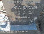 VELDSMAN Gerhardus 1906-1992 & Anna Martha 1907-1972