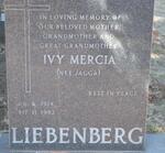 LIEBENBERG Ivy Mercia nee JAGGA 1914-1983