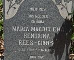 GIBBS Maria Magdalena Hendrina, Rees 1913-1973