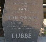LUBBE Fanie 1944-1976 & Elsie Carolina V.D. MERWE 1946-1984