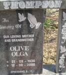 THOMPSON Olive Olga 1936-2000