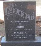BLACKETT John 1923-1974 & Magrita 1927-1982