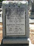 VILLIERS John Oloff Phillips, de 1855-1924 & Aletta M.B. RUST  1862-1903