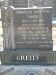 GREEFF Johannes Lodewyk Daniel 1887-1954 & Helena Barendina Christina TRUTER 1893-1985