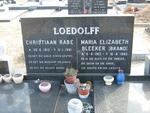 LOEDOLFF Christiaan Rabe 1912-1981 & Maria Elizabeth Bleeker BRAND 1913-1982