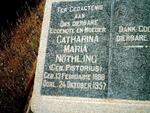 NOTHLING Catharina Maria nee PISTORIUS 1888-1957