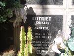 LOTRIET Annetjie nee JONKER 1936-2013