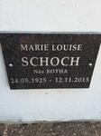 SCHOCH Marie Louise nee BOTHA 1925-2015