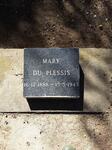 PLESSIS Mary, du 1888-1943