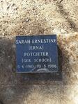 POTGIETER Sarah Ernestine nee SCHOCH 1910-1986