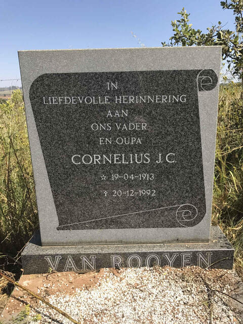 ROOYEN Cornelius J.C., van 1913-1992