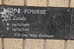 FOURIE Louis 1980-2013