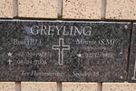 GREYLING P.J. 1923-2006 & S.M. CARELSE 1928-