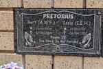 PRETORIUS A.W.F. 1924-2009 & I.E.H. 1930-2011