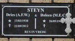 STEYN A.F.W. 1938-2012 & M.E.C. 194?-