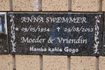SWEMMER Anna 1934-2012