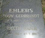 EHLERS Douw Gerbrandt 1920-1989 & Judith Maria 1924-1986