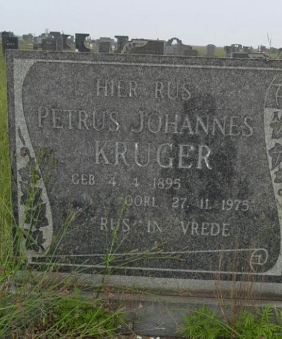KRUGER Petrus  Johannes 1895-1975