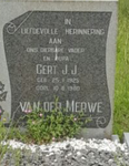 MERWE Gert J.J., van der 1925-1980